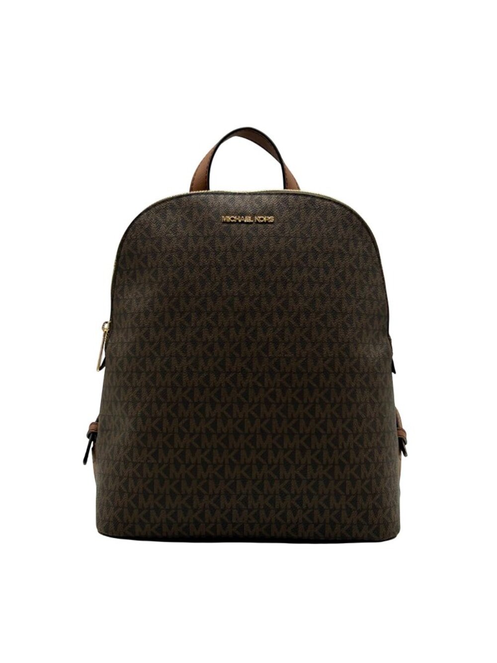 Michael Kors Brown Signature Coated Canvas Backpack